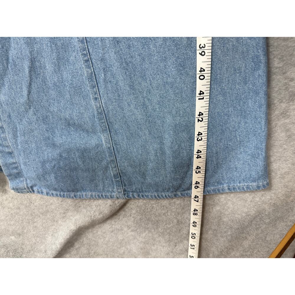 Vintage Petite Sophisticate Womens Size 6P Denim Patchwork Dress - Picture 7 of 14